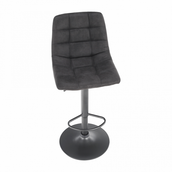 Scaun de bar, gri / negru, LAHELA [10]
