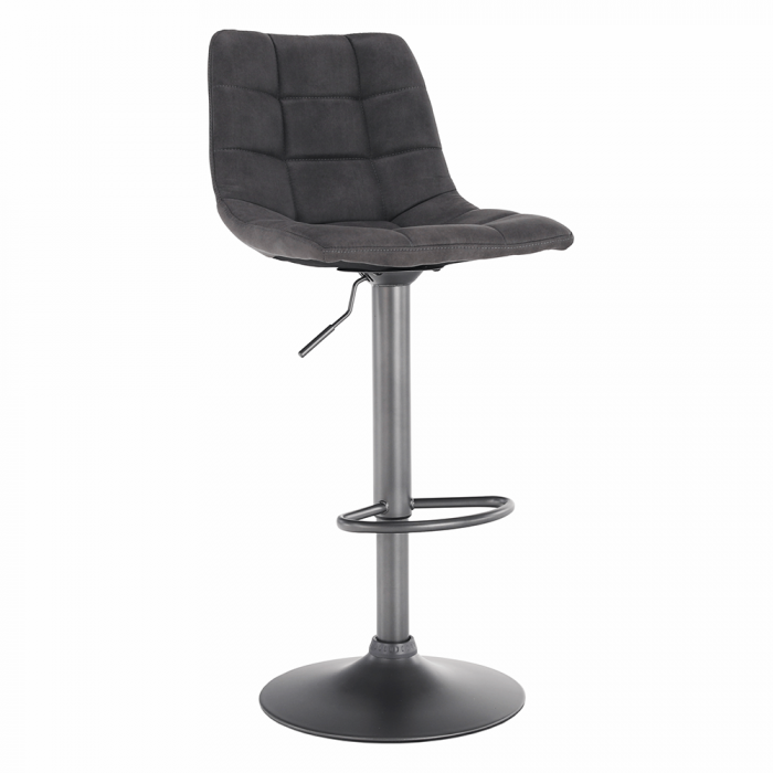 Scaun de bar, gri / negru, LAHELA [1]