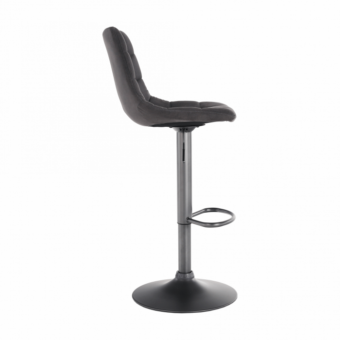 Scaun de bar, gri / negru, LAHELA [15]