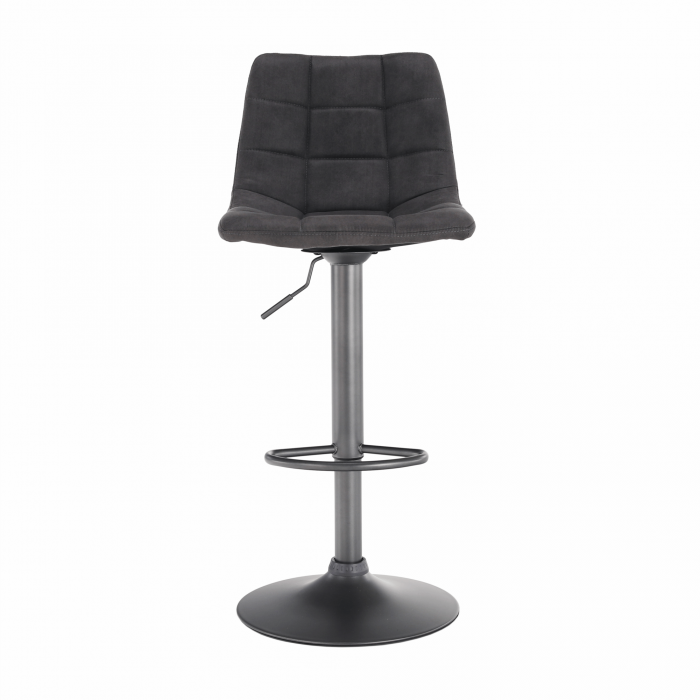 Scaun de bar, gri / negru, LAHELA [12]