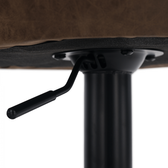 Scaun de bar, material textil maro cu efect de piele întoarsă, LORASA NEW [7]