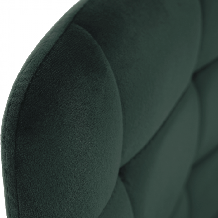 Scaun de bar, material textil Velvet verde închis, CHIRO [11]