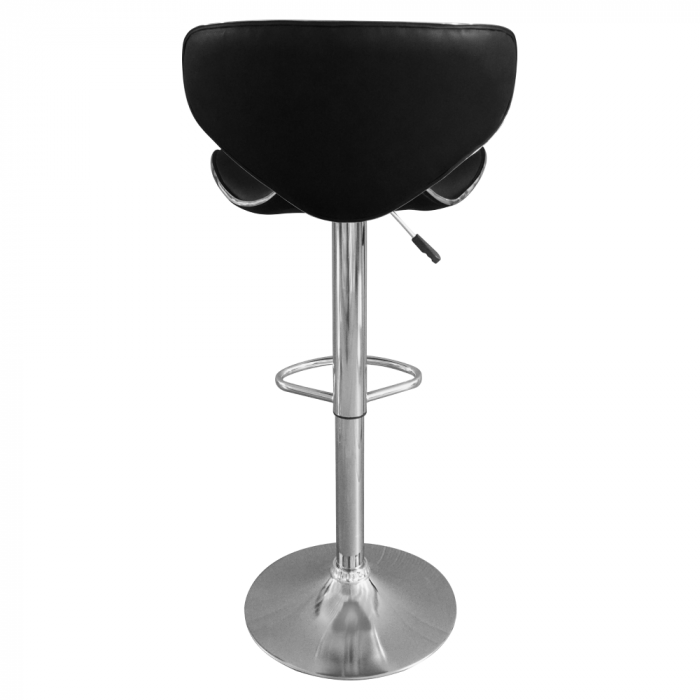 Scaun de bar, negru/crom, HEDLI [6]