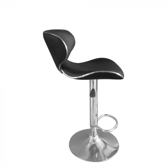Scaun de bar, negru/crom, HEDLI [5]