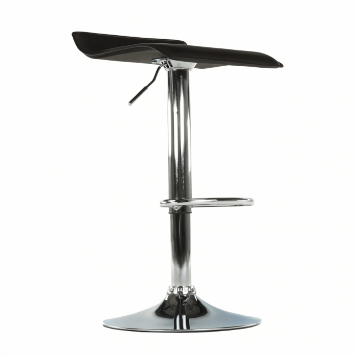 Scaun de bar, piele eco neagră/crom, LARIA NEW [4]