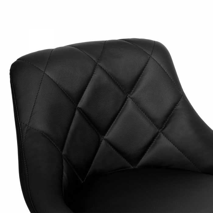Scaun de bar, piele ecologică neagră/crom, MARID NEW [5]
