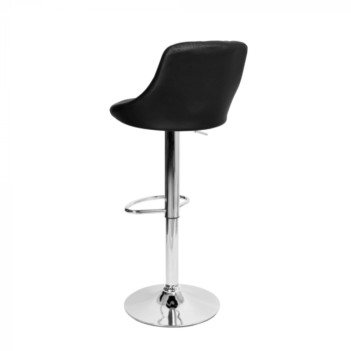 Scaun de bar, piele ecologică neagră/crom, MARID NEW [4]