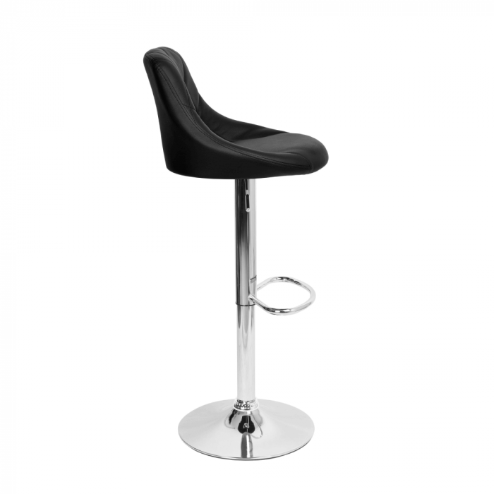 Scaun de bar, piele ecologică neagră/crom, MARID NEW [3]