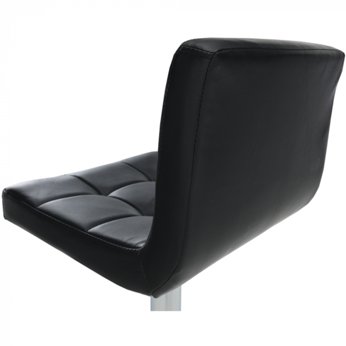 Scaun de bar, piele ecologică negru/crom, KANDY NEW [9]