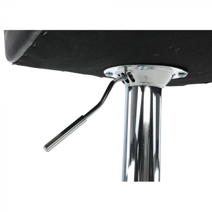 Scaun de bar, piele ecologică negru/crom, KANDY NEW [2]