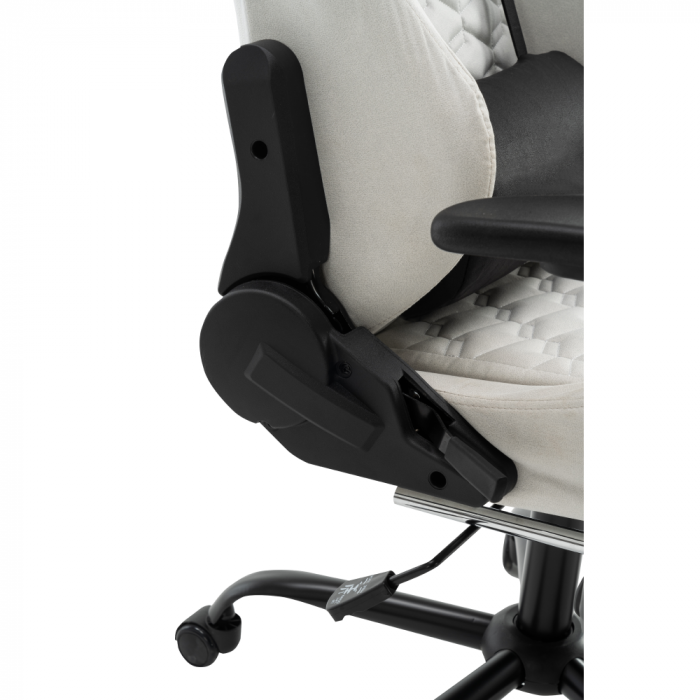 Scaun de birou/gaming, alb/negru, PAPIBAS [13]