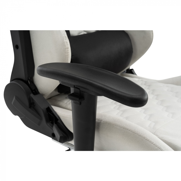 Scaun de birou/gaming, alb/negru, PAPIBAS [12]