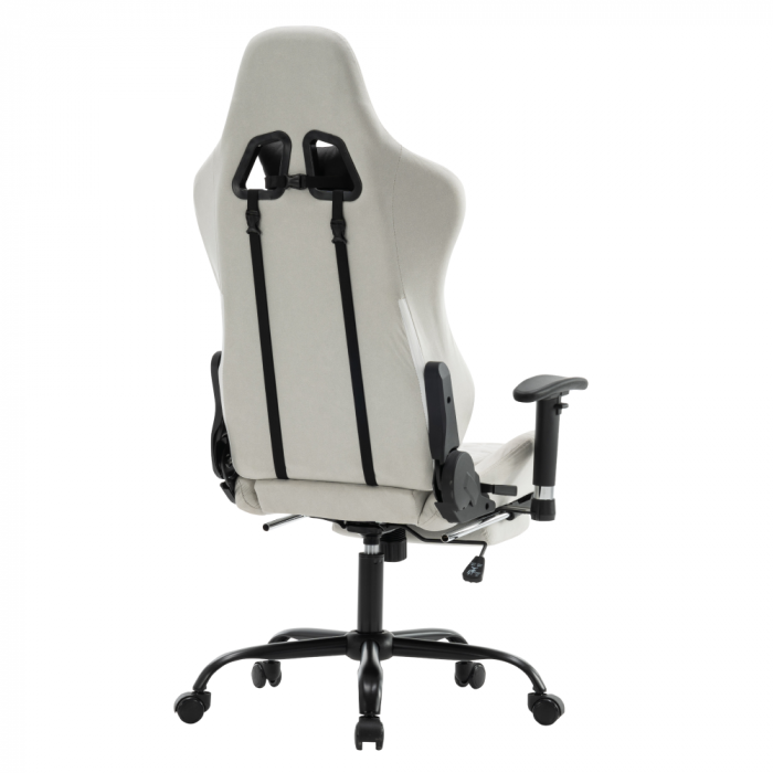 Scaun de birou/gaming, alb/negru, PAPIBAS [3]