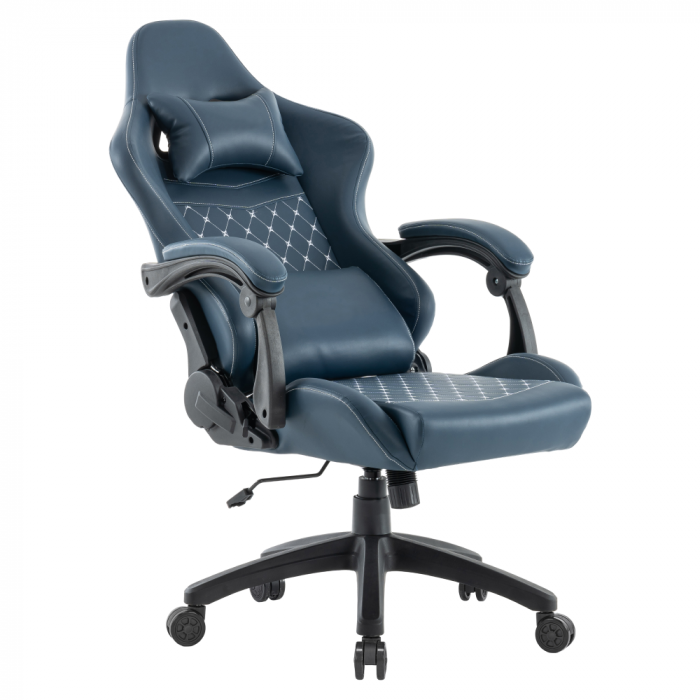 Scaun de birou/gaming, albastru, SAMIE [5]