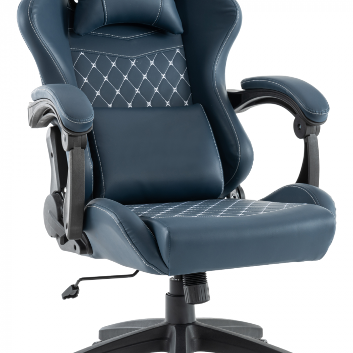 Scaun de birou/gaming, albastru, SAMIE [13]