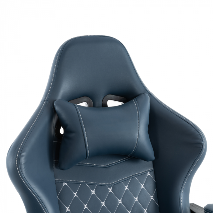 Scaun de birou/gaming, albastru, SAMIE [9]