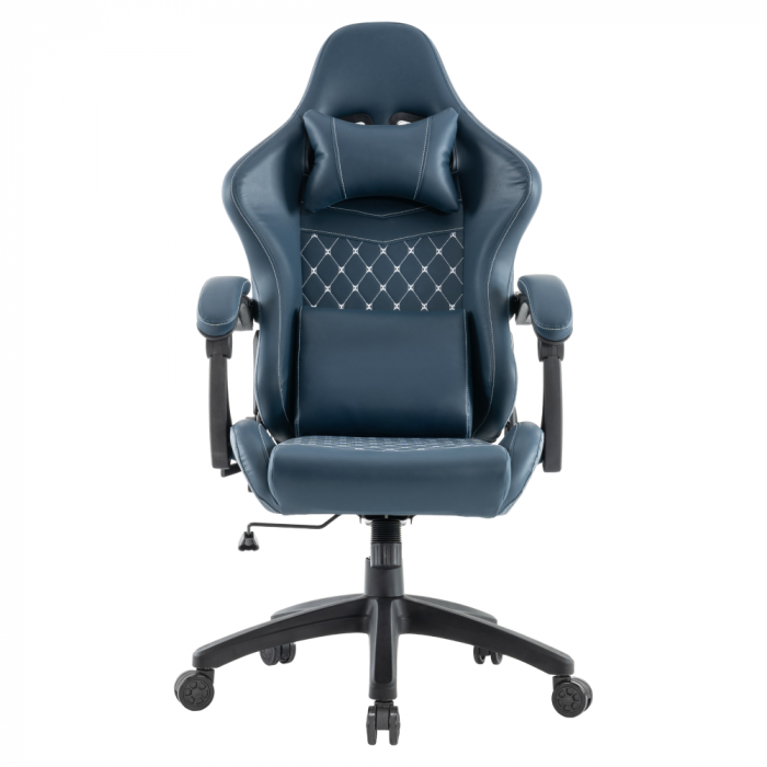 Scaun de birou/gaming, albastru, SAMIE [3]