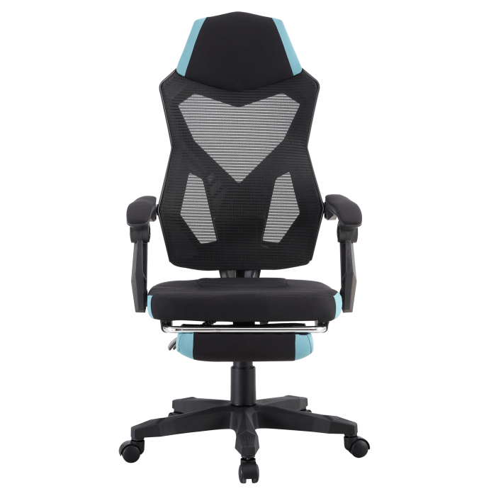 Scaun de birou / gaming, culoare neagră / neo mentă, JORIK NEW [3]
