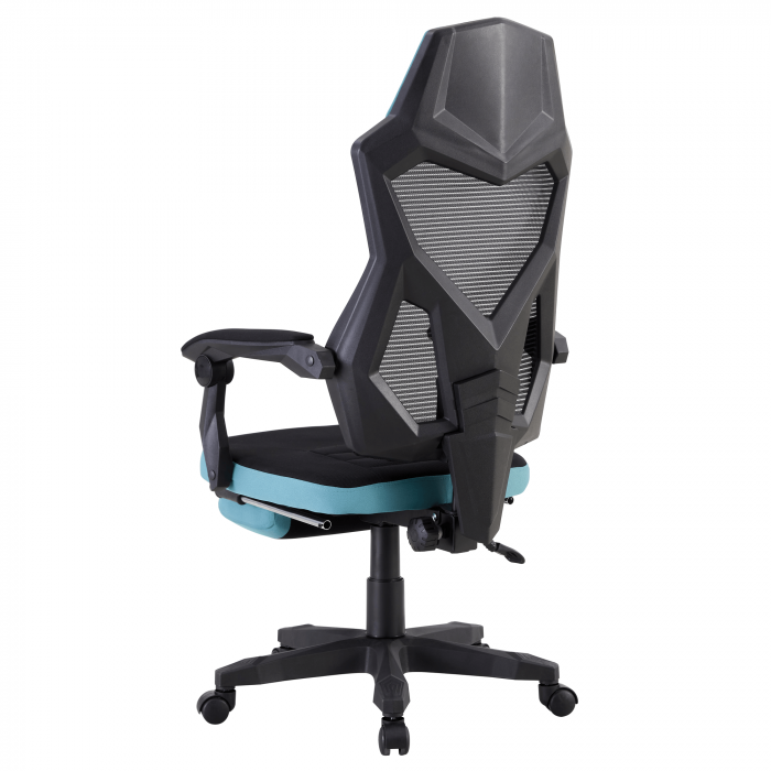 Scaun de birou / gaming, culoare neagră / neo mentă, JORIK NEW [5]