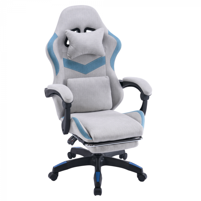 Scaun de birou/gaming, gri/albastru, ZODIA [3]