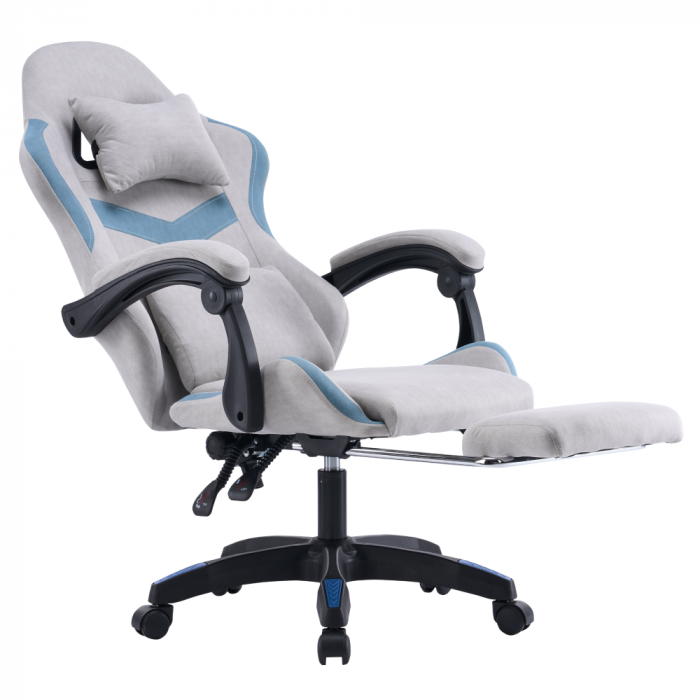 Scaun de birou/gaming, gri/albastru, ZODIA [8]