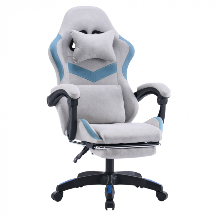 Scaun de birou/gaming, gri/albastru, ZODIA [1]