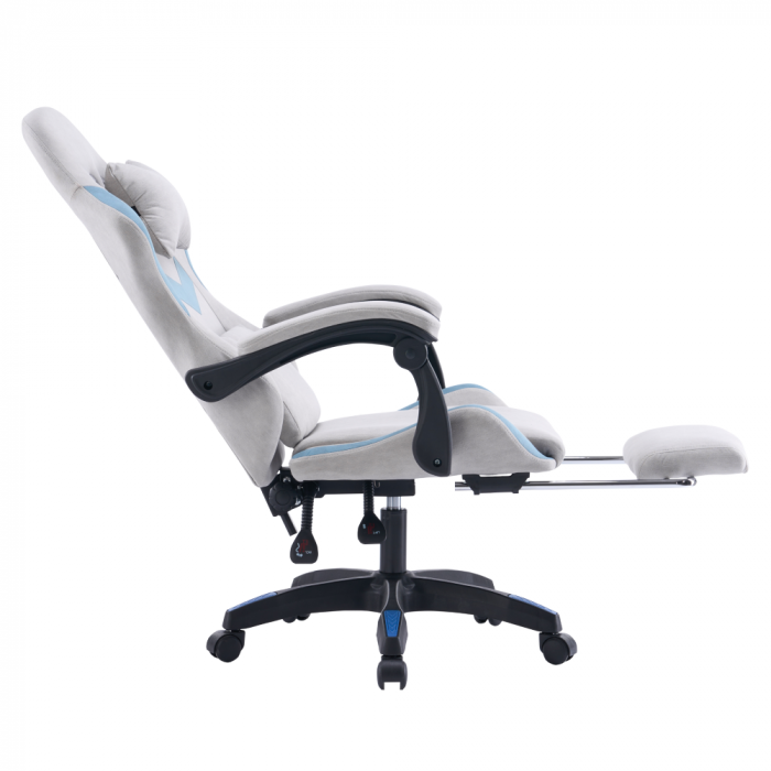 Scaun de birou/gaming, gri/albastru, ZODIA [10]