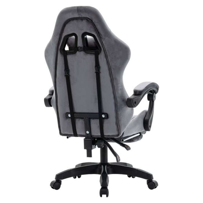 Scaun de birou/gaming, gri, LOPES [5]