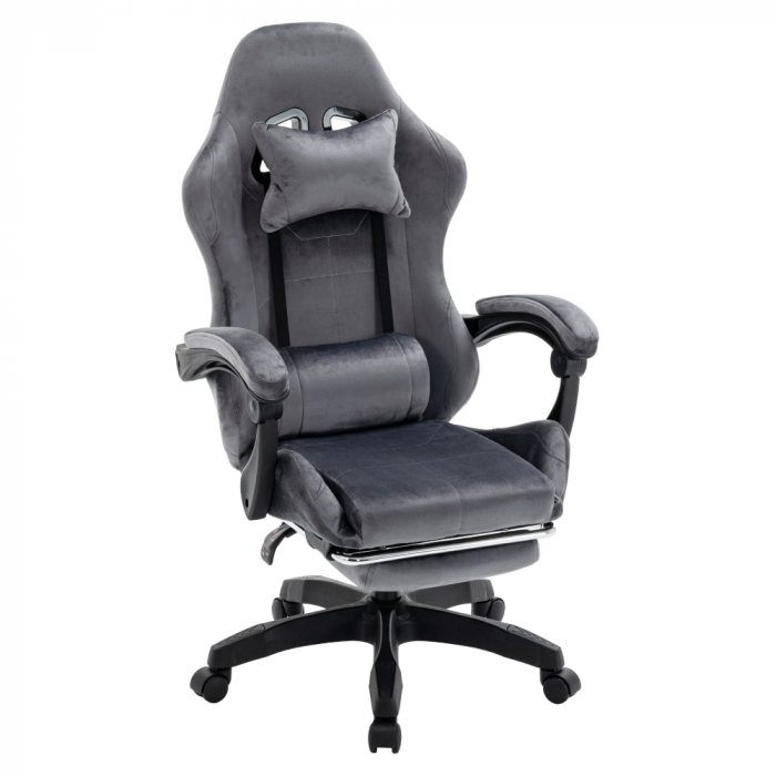 Scaun de birou/gaming, gri, LOPES [3]