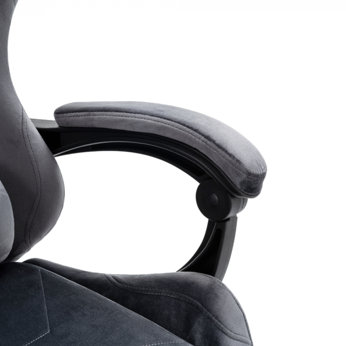 Scaun de birou/gaming, gri, LOPES [10]