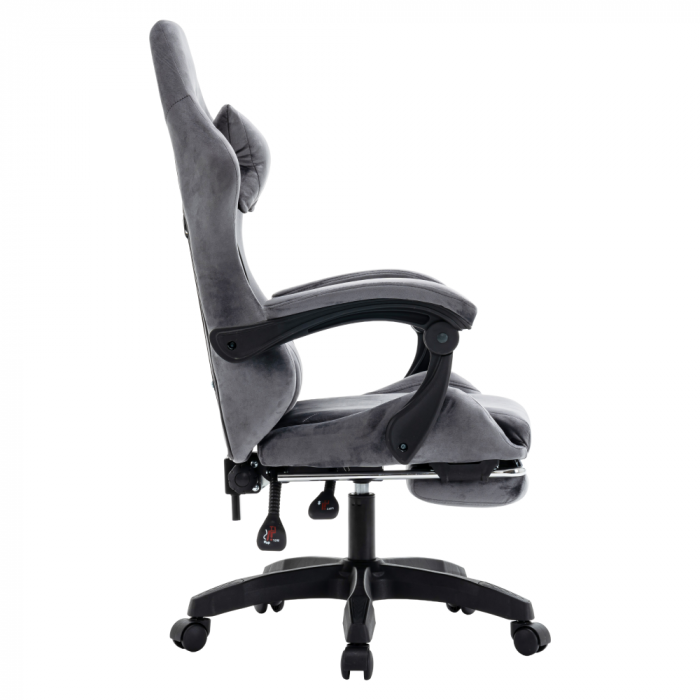 Scaun de birou/gaming, gri, LOPES [4]