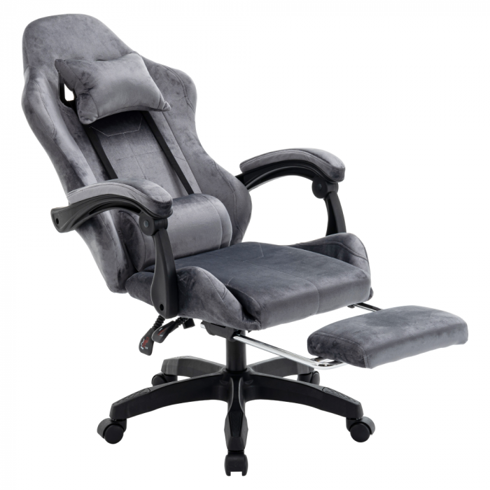 Scaun de birou/gaming, gri, LOPES [8]
