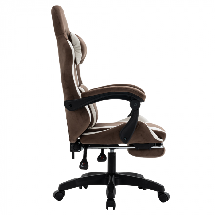 Scaun de birou/gaming, maro/alb, HOSPO [3]