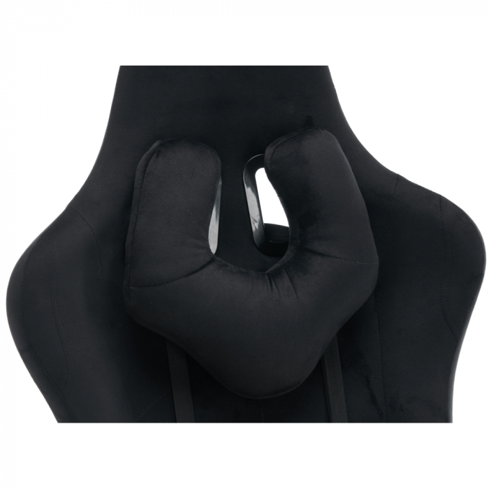 Scaun de birou/gaming, negru, ţesătură Velvet, SALOP [9]