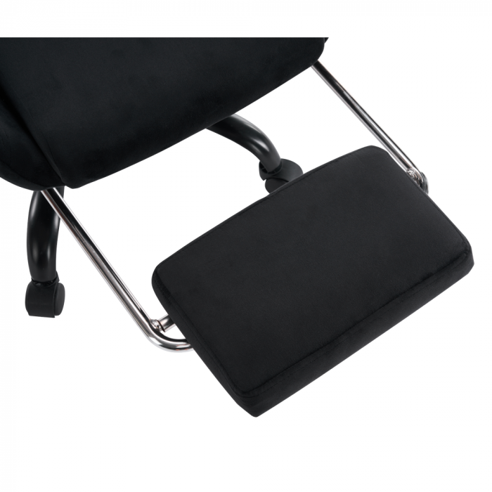 Scaun de birou/gaming, negru, ţesătură Velvet, SALOP [17]