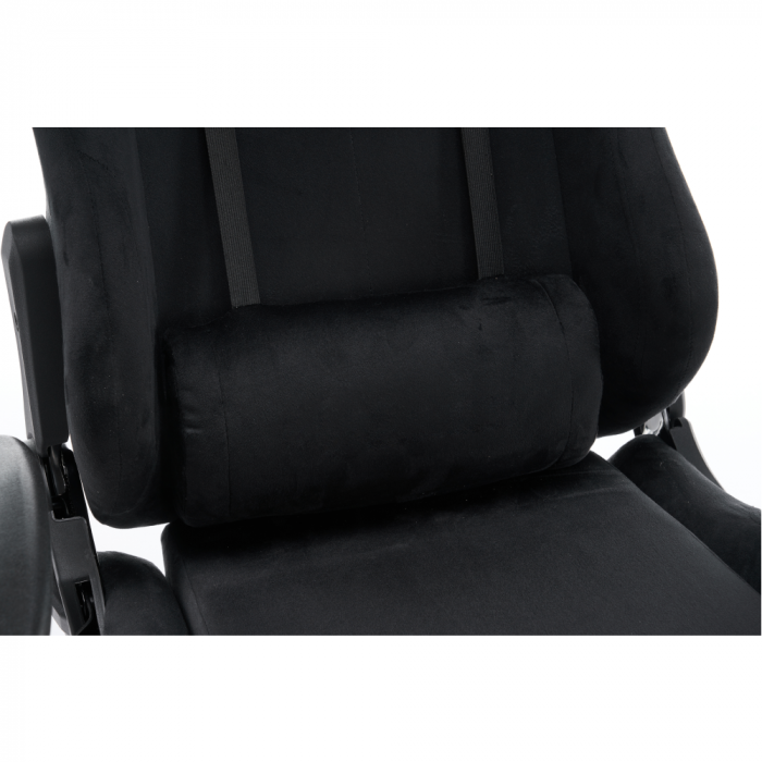 Scaun de birou/gaming, negru, ţesătură Velvet, SALOP [11]