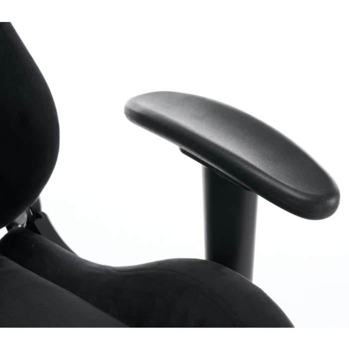 Scaun de birou/gaming, negru, ţesătură Velvet, SALOP [12]