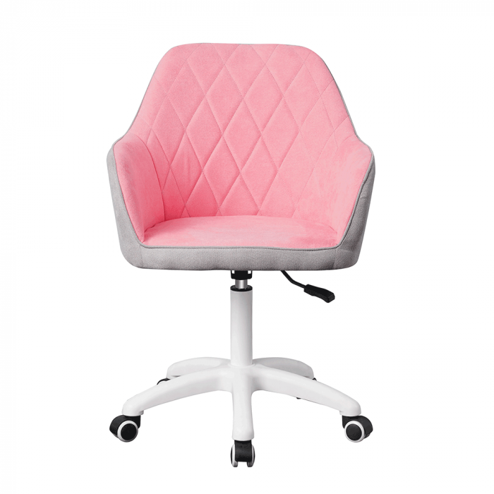 Scaun de birou, material roz / gri / alb, SANTY [3]
