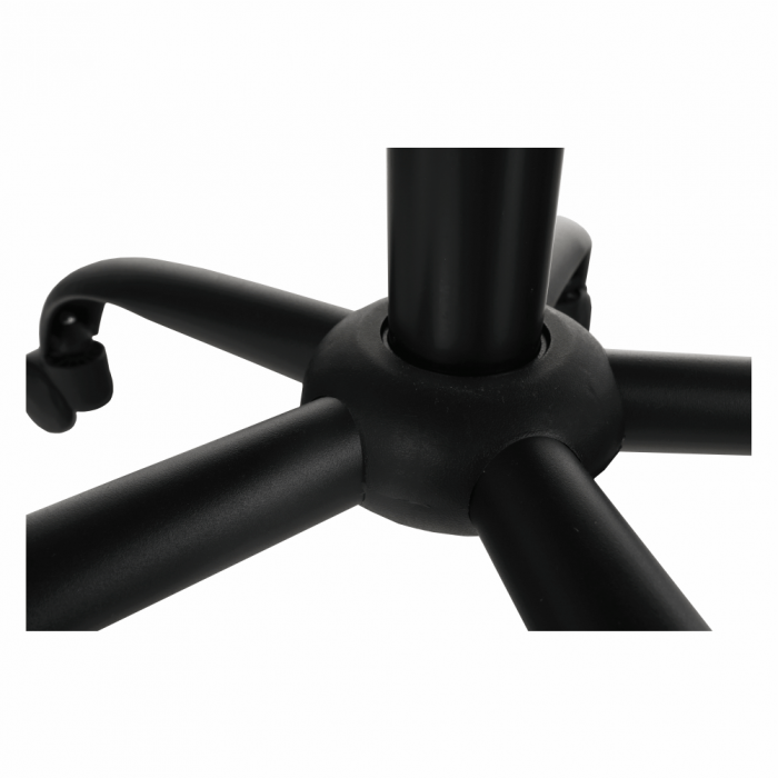 Scaun de birou, material textil din catifea gri deschis / negru, EROL [3]