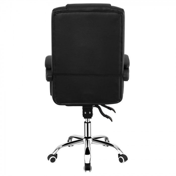 Scaun de birou, piele eco neagră, ARNAUD 2 NEW [5]