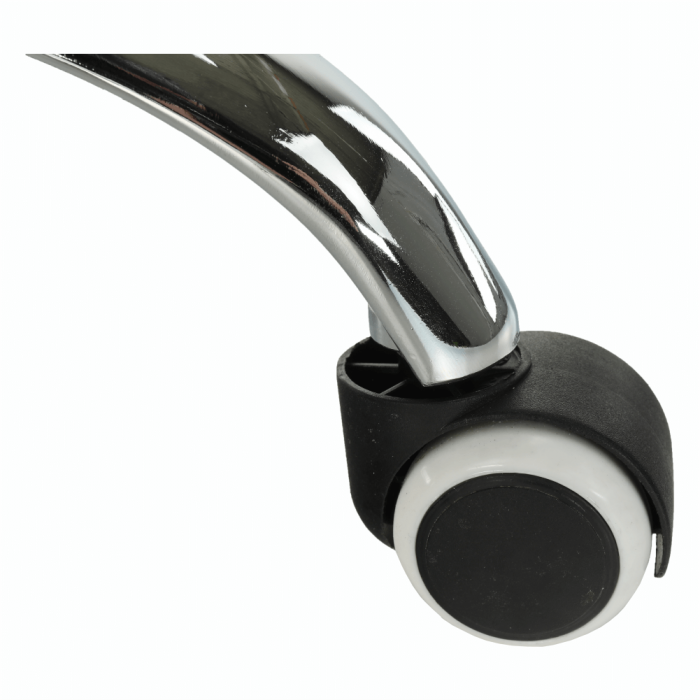 Scaun de birou, plasă gri/ material negru / plastic alb, APOLO 2 NEW [9]