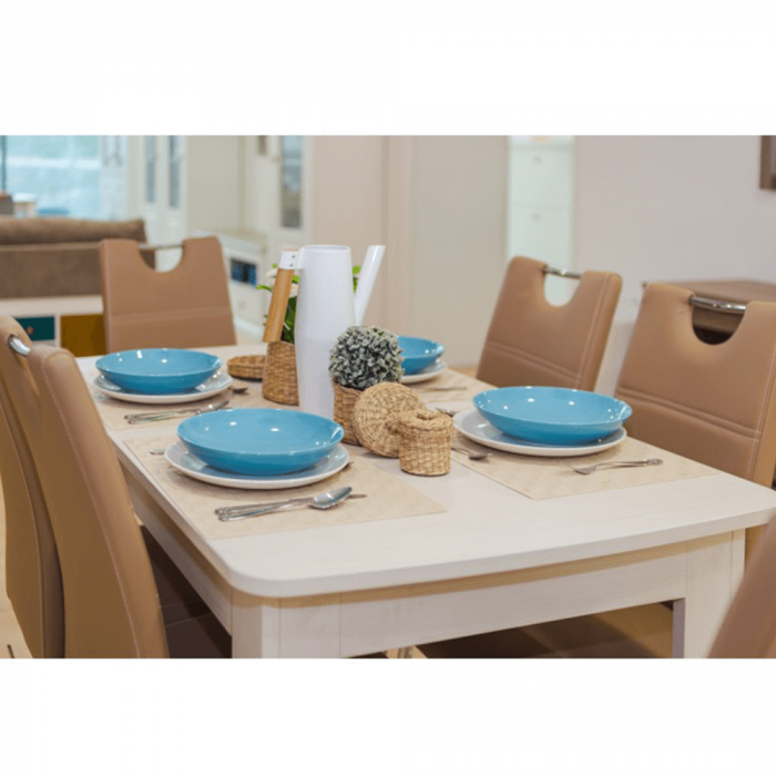 Scaun de bucătărie, cappuccino/cusătura deschisă, ABIRA NEW [2]