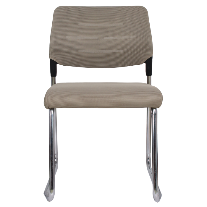 Scaun de conferinţă, maro deschis/crom, KLEDI [7]