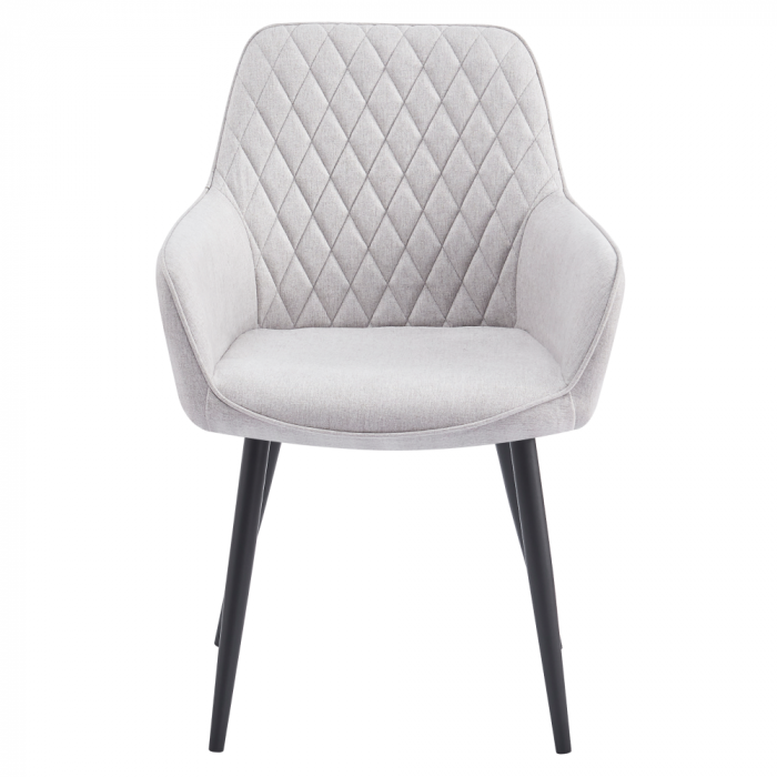 Scaun de design, gri deschis/negru, OSKOR [2]