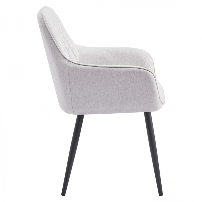 Scaun de design, gri deschis/negru, OSKOR [3]