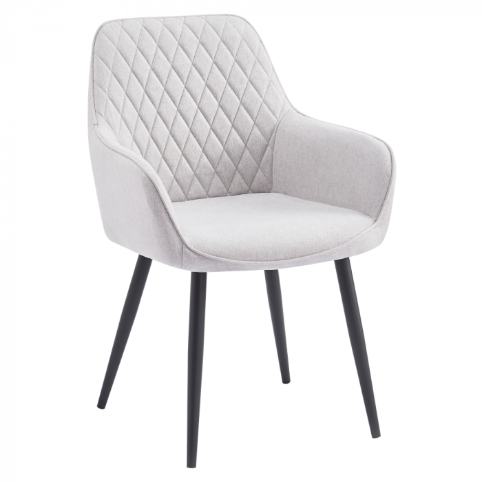 Scaun de design, gri deschis/negru, OSKOR [1]
