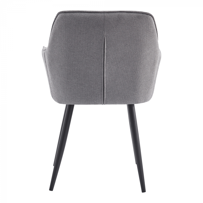 Scaun de design, gri/negru, MARKEN [4]