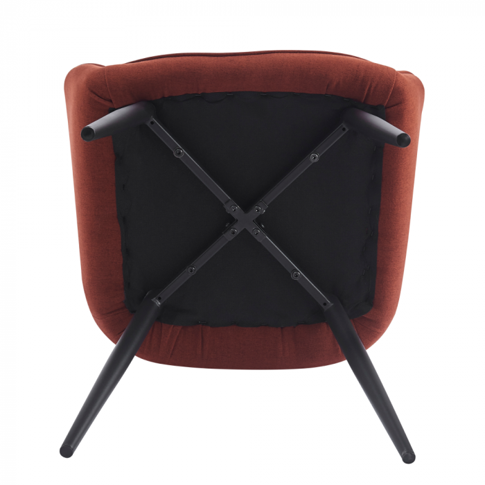 Scaun de design, maro/negru, OSKOR [5]