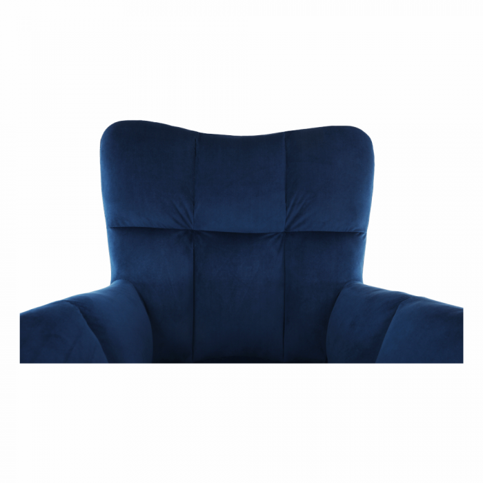 Scaun de design, ţesătură albastră, KOMODO [14]