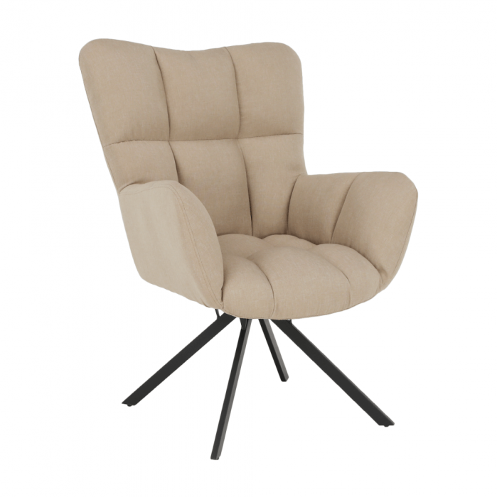 Scaun de design ţesătură bej, KOMODO [28]